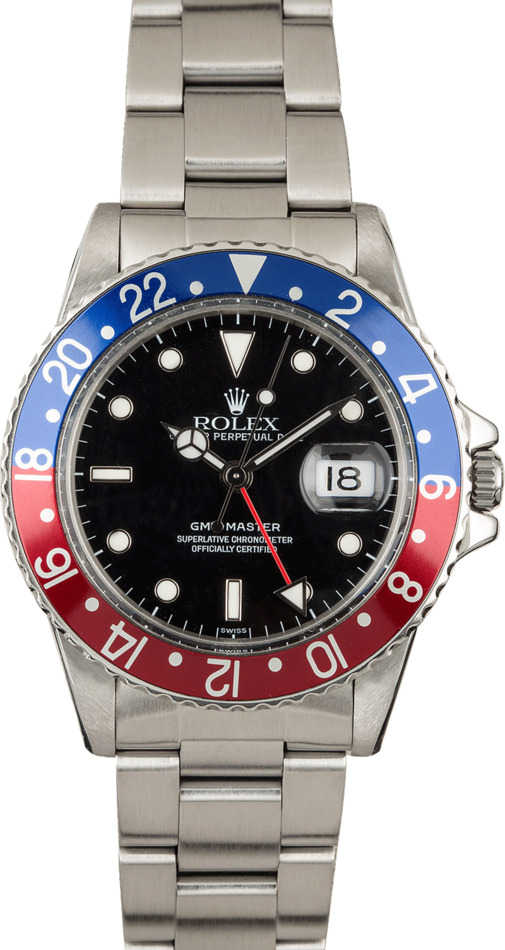 Certified Rolex GMT-Master 16750 Pepsi Insert