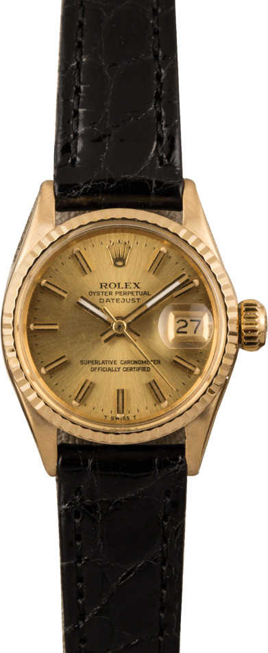 PreOwned Rolex Ladies Datejust 6517 18K T