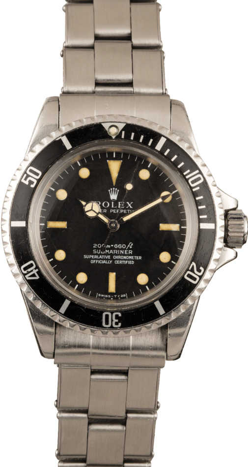 Vintage 1967 Rolex Submariner 5512 Stainless Steel 40MM