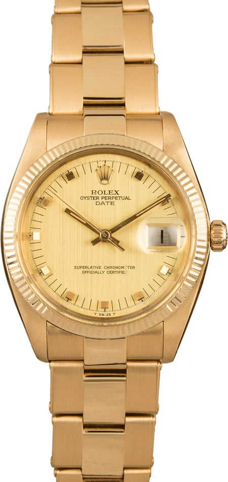 Pre-Owned Rolex Date 1503 "Door-Stop" Hour Markers