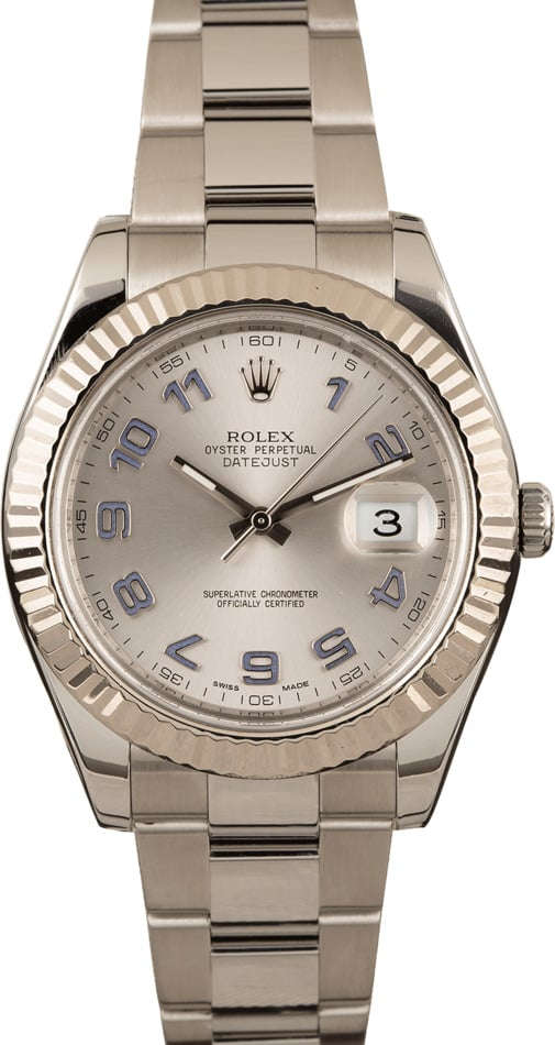 Rolex DateJust II Rhodium Dial 116334 at Bob s Watches