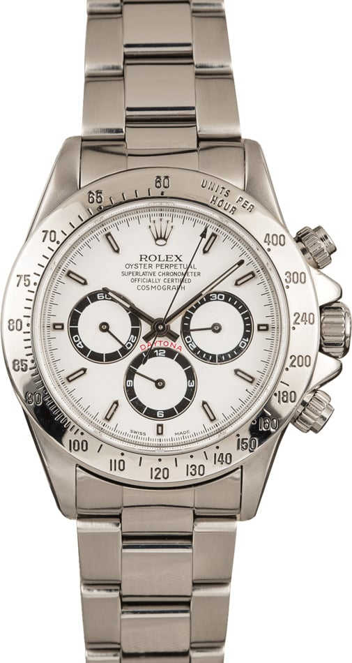 Used Rolex Daytona 16520 White Dial