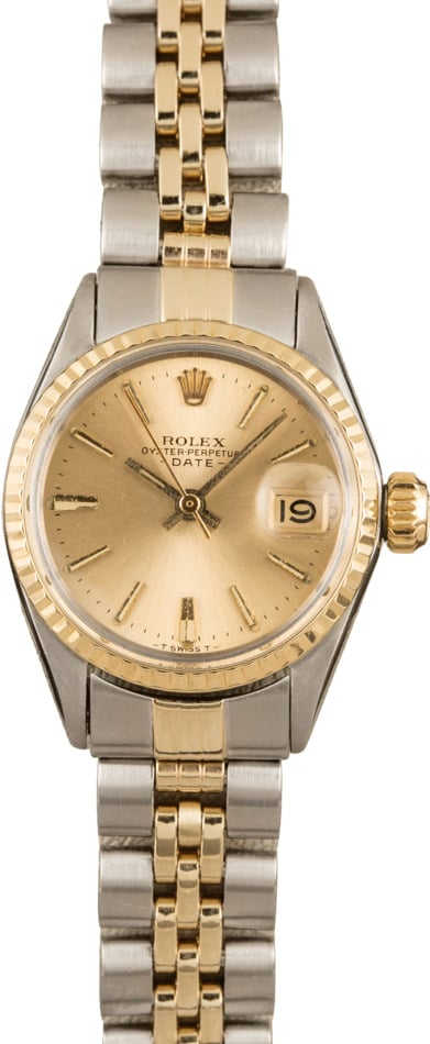 Vintage Rolex Ladies Datejust 6517 Two Tone