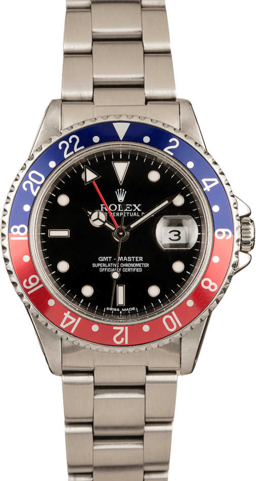 Pre Owned Rolex 'Pepsi' GMT-Master 16700