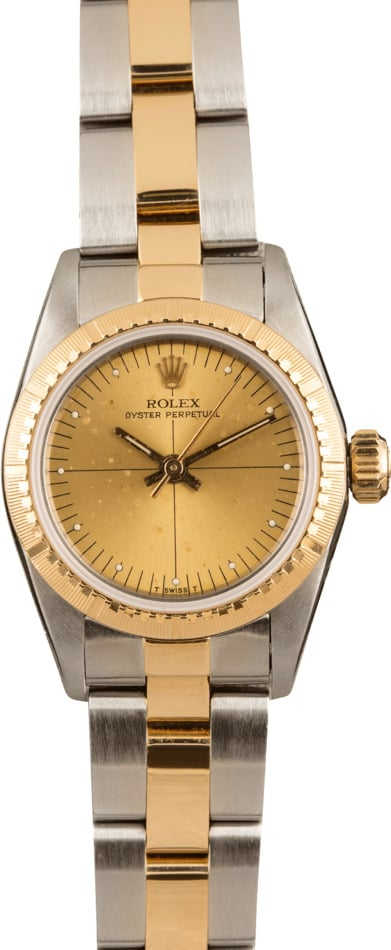 Rolex Ladies Oyster Perpetual 67243 Quadrant Dial