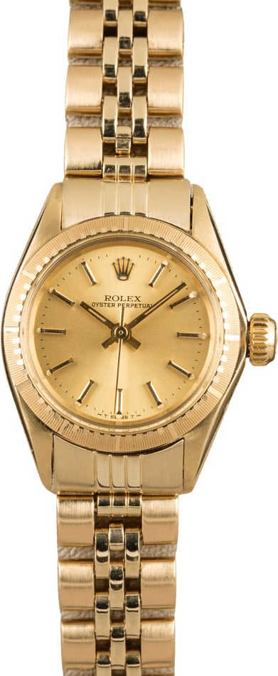 Rolex Ladies Datejust 6719 American Oval Link Bracelet