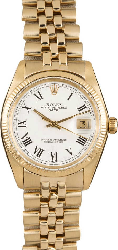 Pre-Owned Rolex Date 1503 Roman Dial