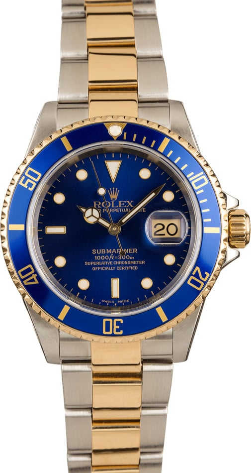 Rolex Submariner 16613 Blue Dial and Bezel 131920