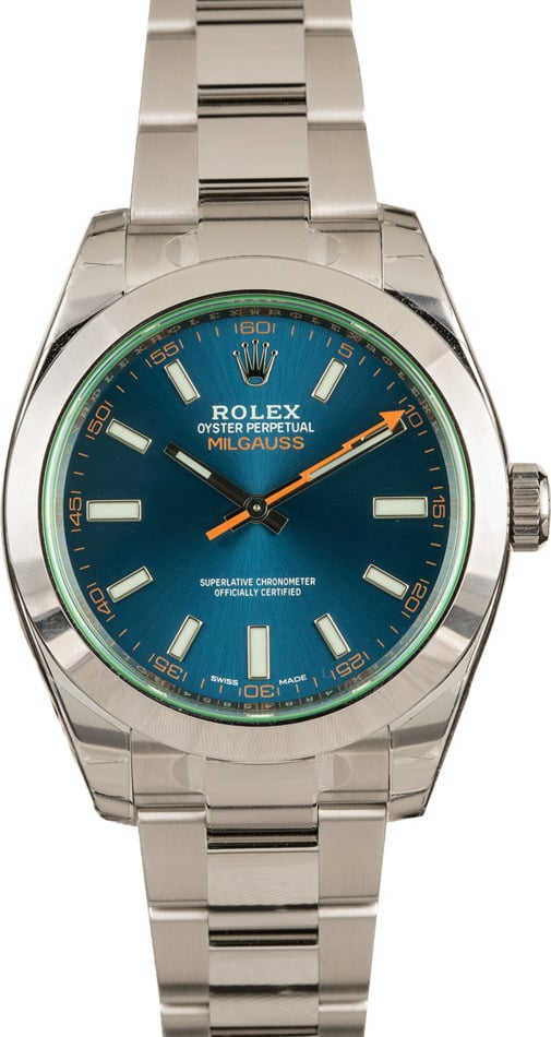UNWORN Rolex Milgauss 116400GV Factory Stickers