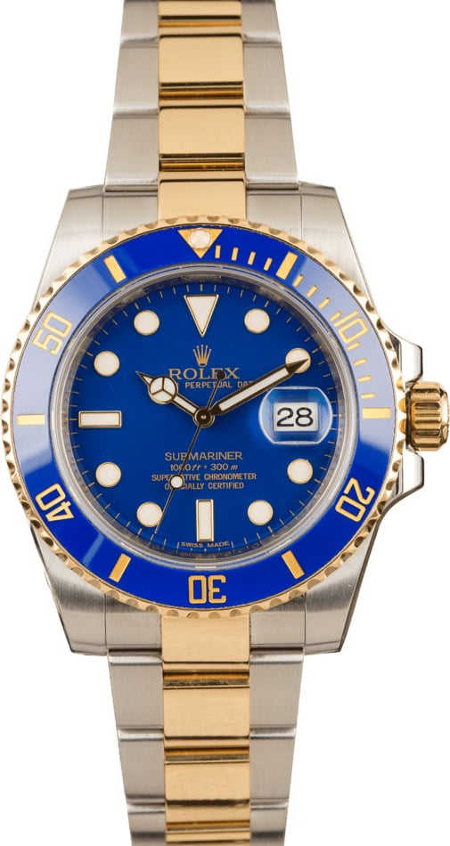 Rolex Submariner 116613 Steel and Gold Blue