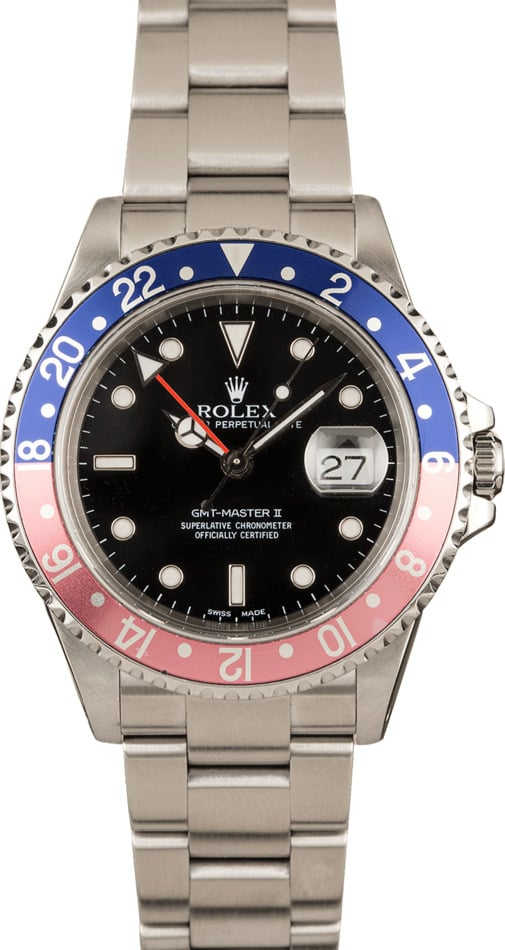 Pre Owned GMT Master II Rolex 16710 "Pepsi"