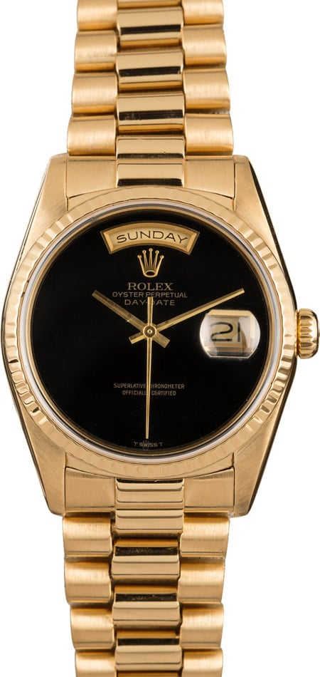 Rolex 18238 Onyx Dial