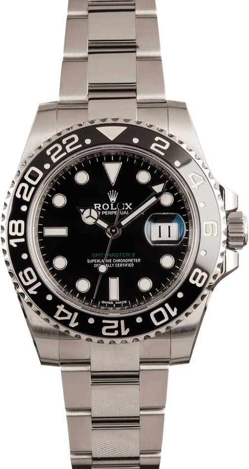 Pre-Owned Rolex Steel GMT-Master II 116710