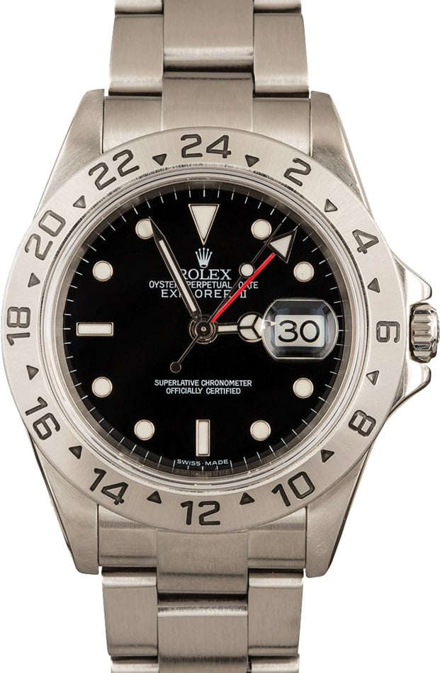 Buy Used Rolex Explorer II 16570 Bob s Watches Sku 143122 x