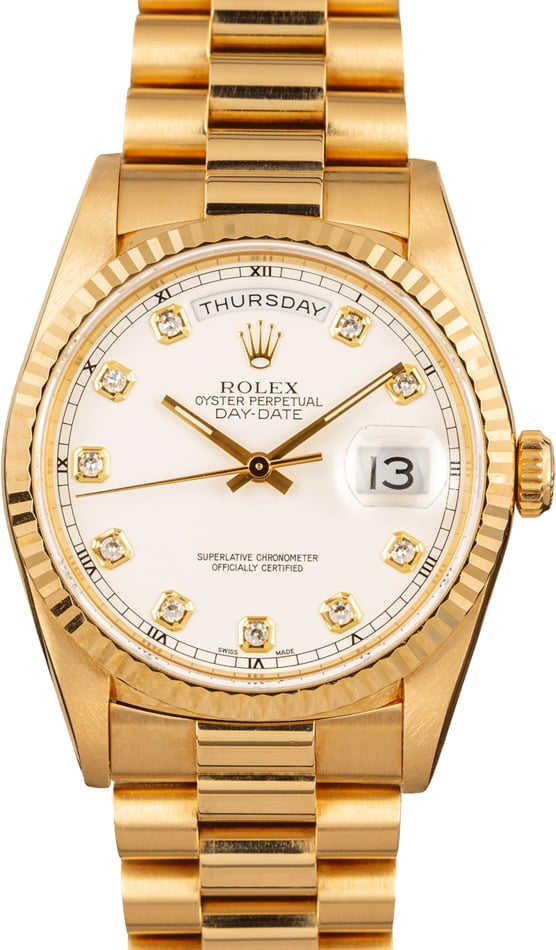 Men's Rolex President 18238 with Diamond Dial