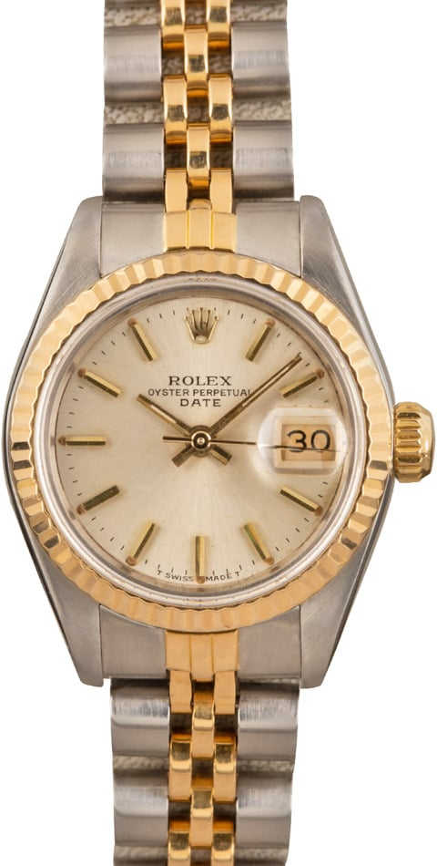 Rolex Date 69173 Silver Dial