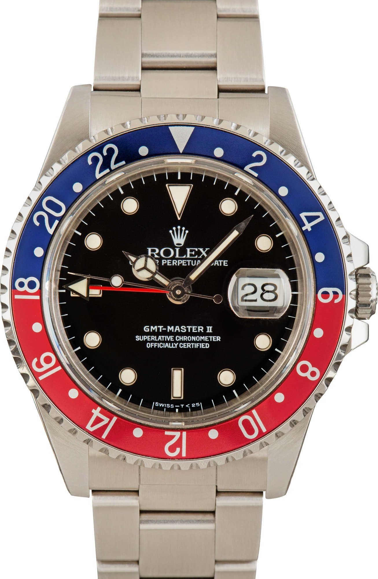 Used Rolex GMT-Master II Ref 16710 Stainless Steel Pepsi