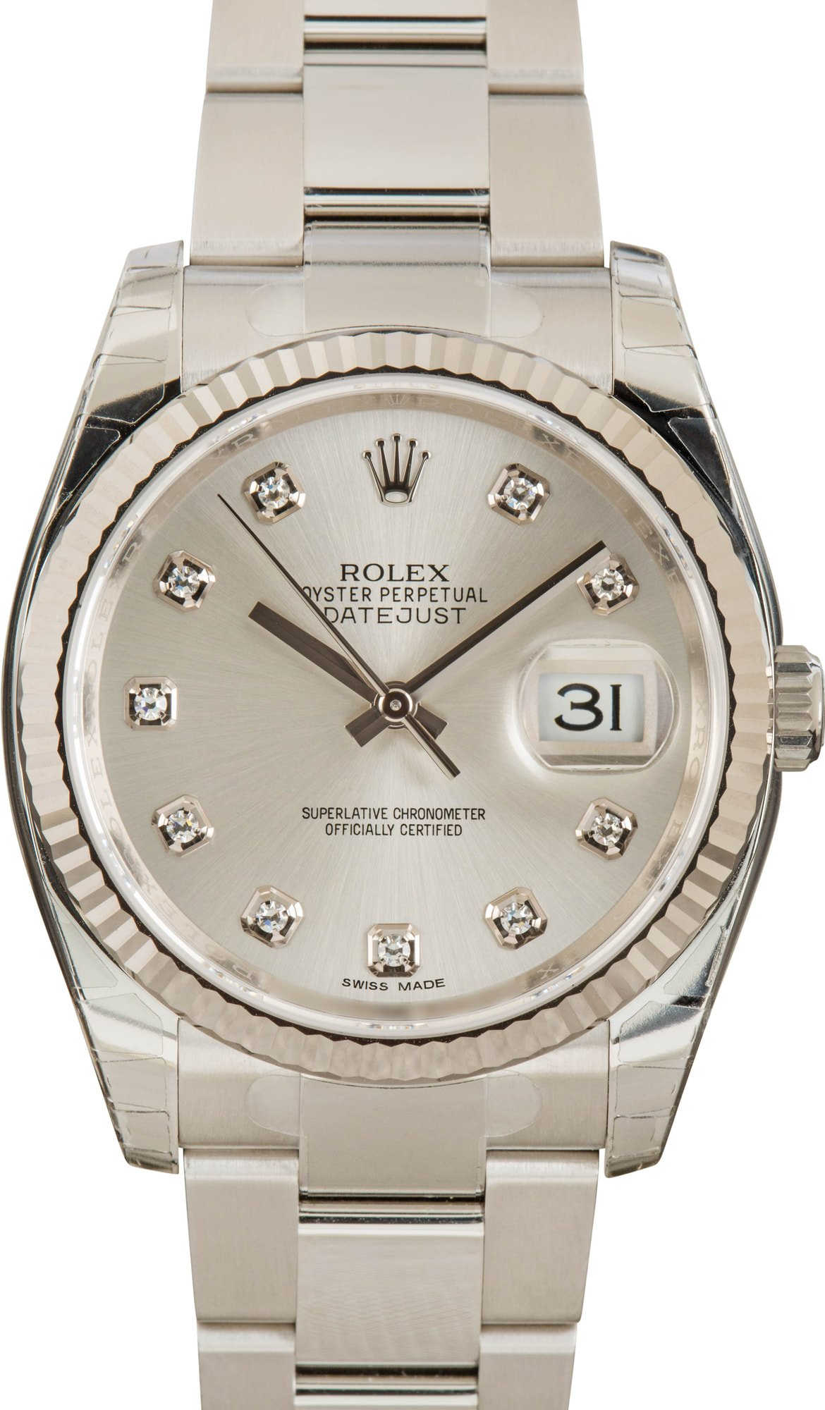 ☆BODY☆ Rolex Datejust 116234 Mens Stainless Steel Watch Silver FACTORY