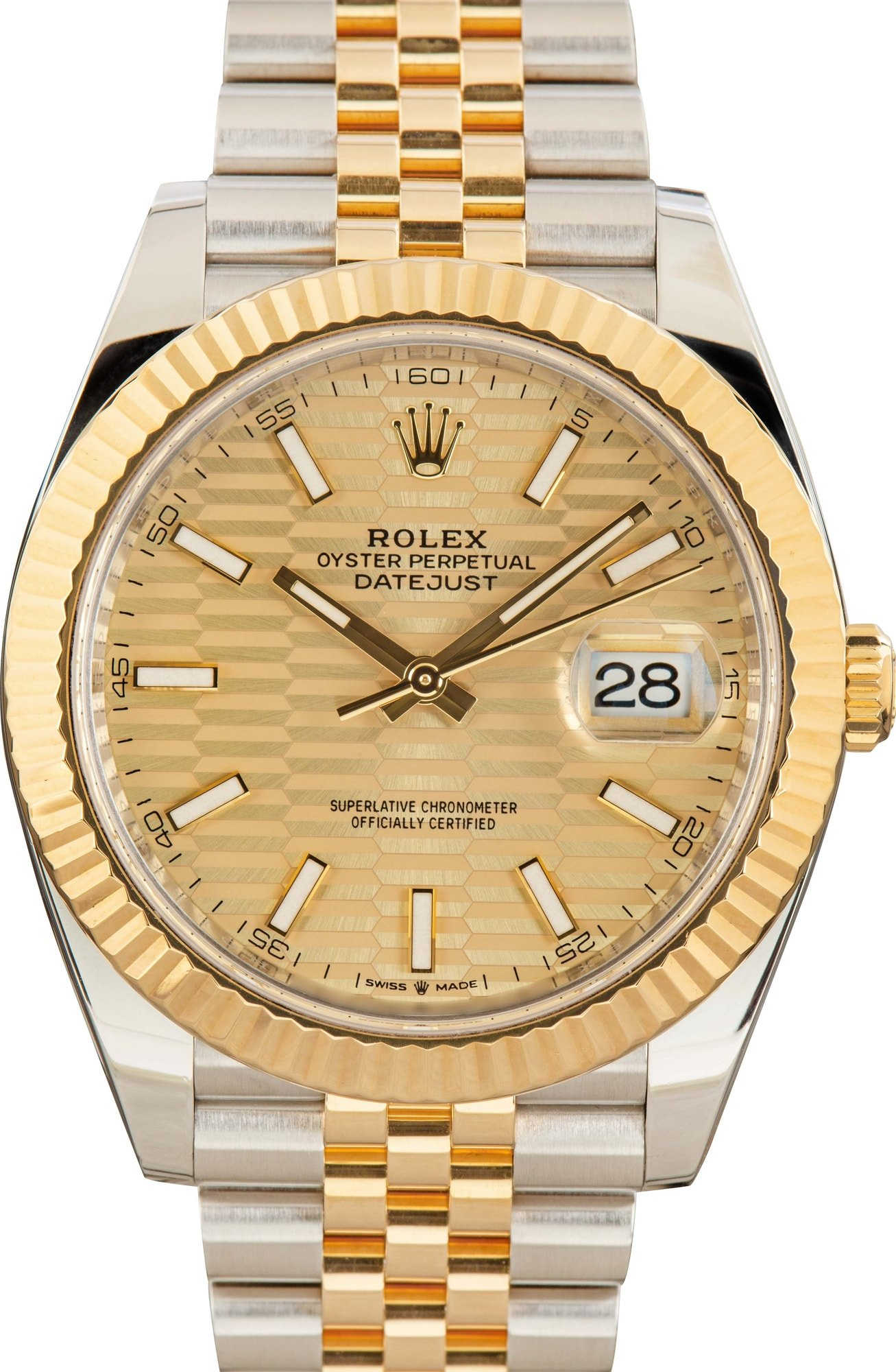 Rolex Datejust 41 Ref 126333 Fluted Motif Dial