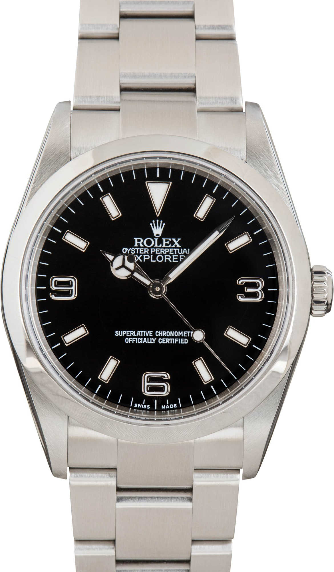 Pre-owned Rolex Explorer 114270 Stainless Steel