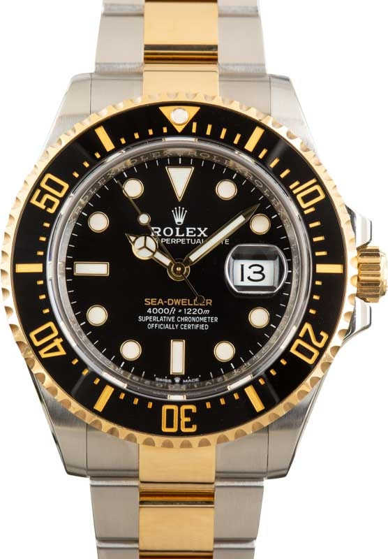 Rolex Two Tone Sea-Dweller 126603 Ceramic Bezel