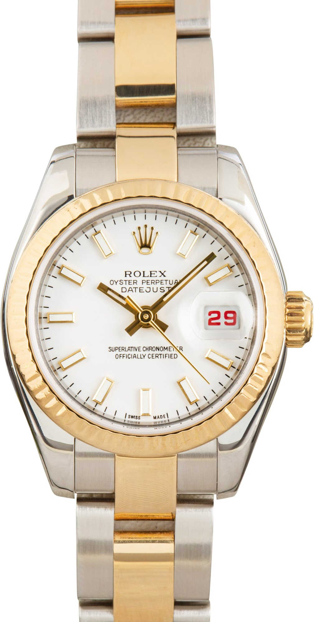 Lady Rolex Datejust 179173 White Dial