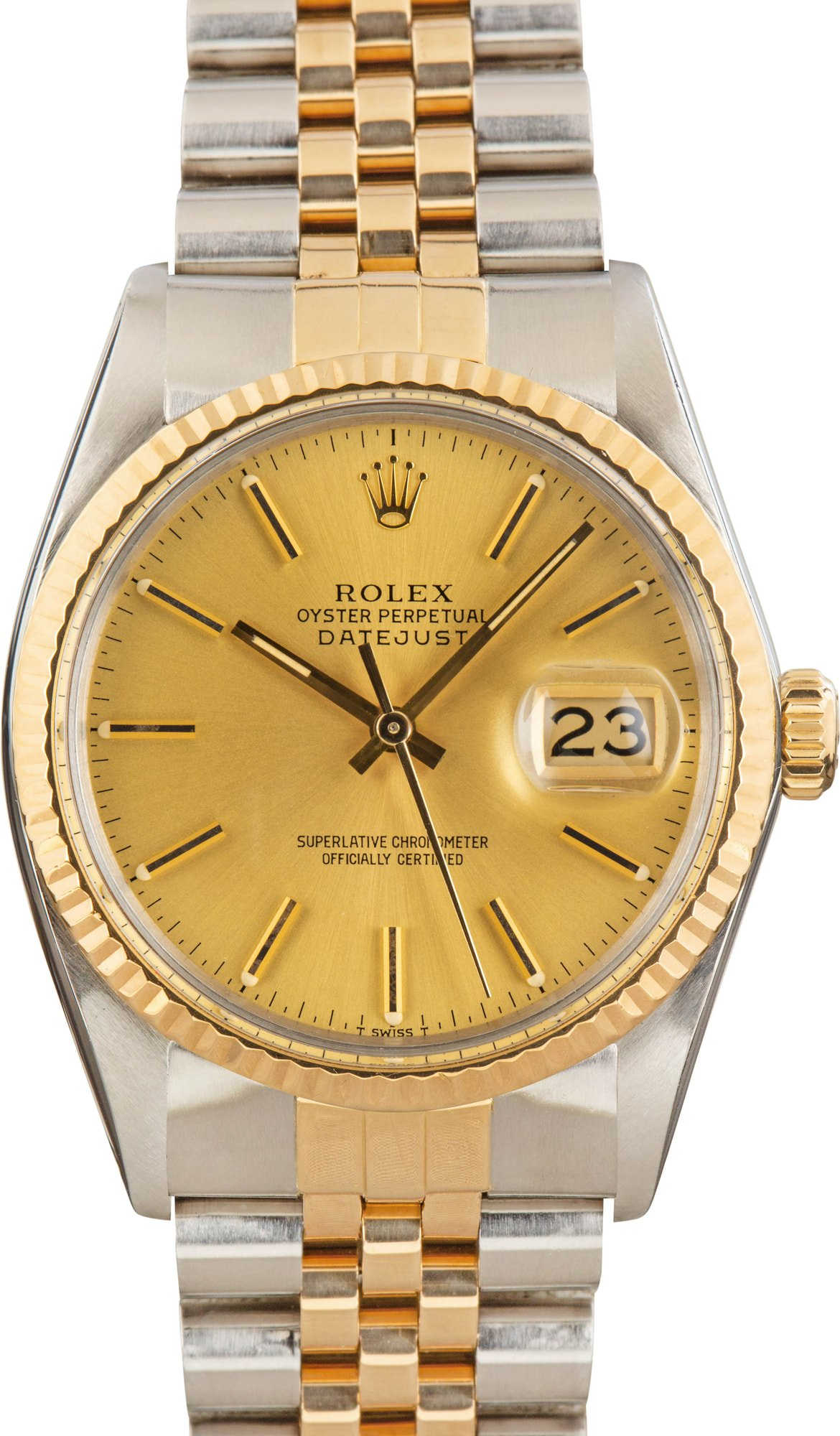 Pre-Owned Rolex Datejust Ref 16013 Champagne