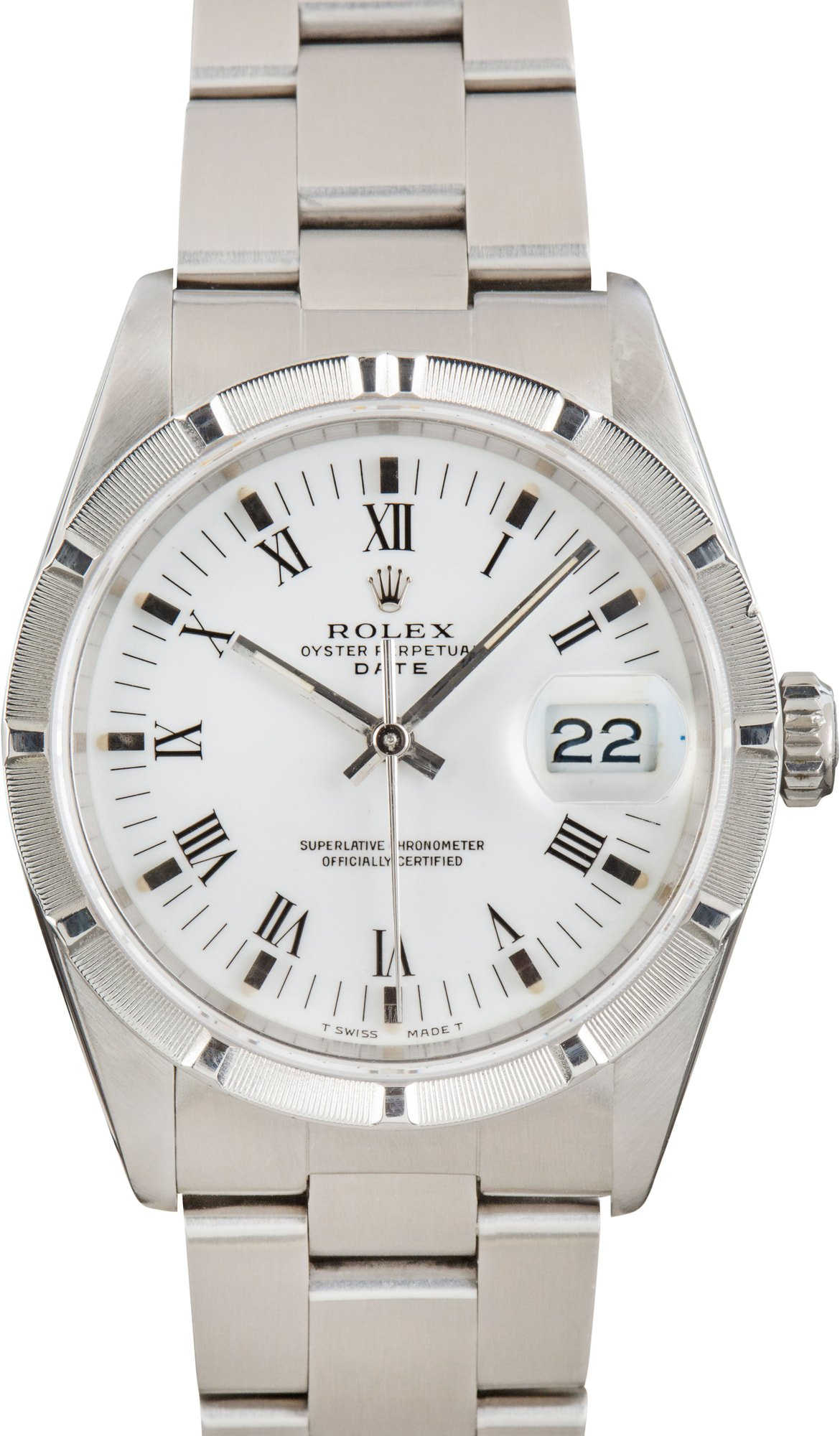 Used Rolex Date 15210 White Dial