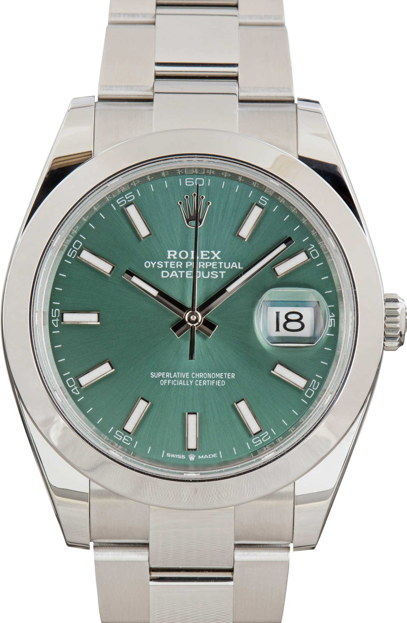 Rolex Datejust 41 126300 Mint Green Dial