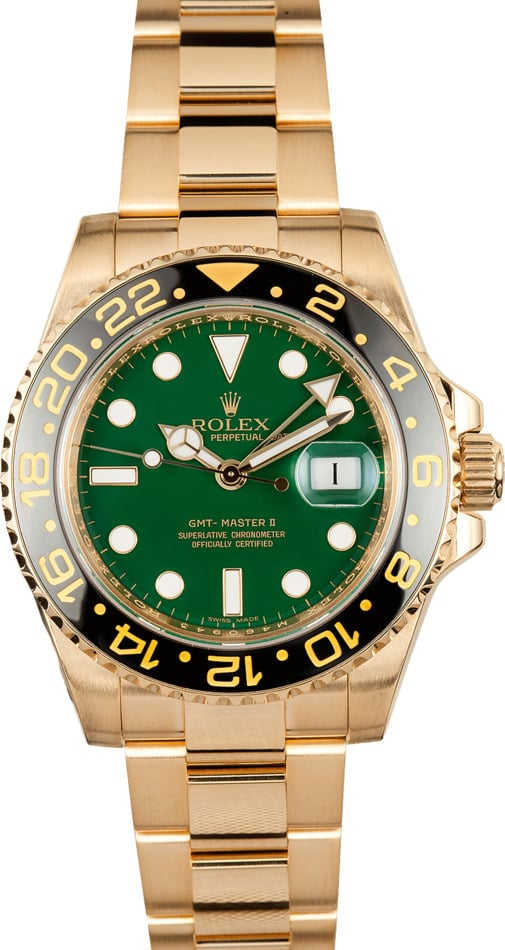 18K Yellow Gold GMT Master II 116718