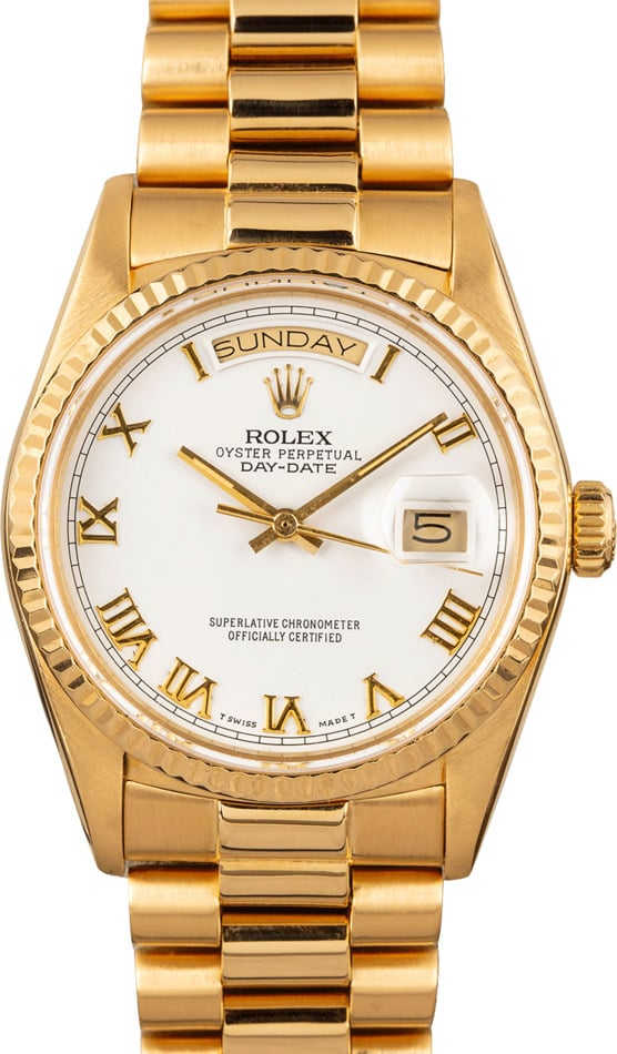 Men's Rolex Day-Date Presidential 18038 White