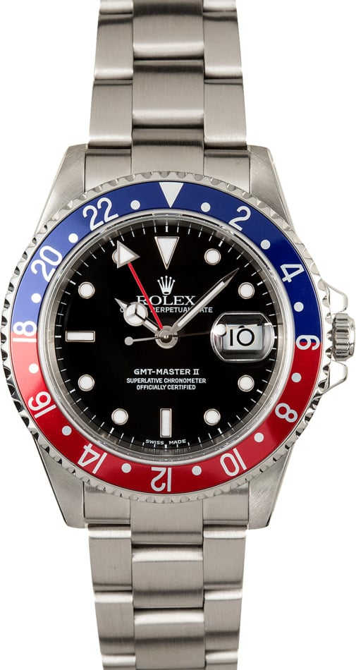 GMT Master II Rolex 16710 Pepsi Insert