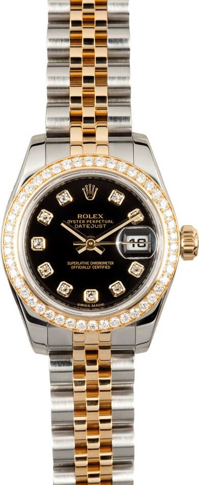 Ladies Diamond Rolex Datejust 179383 - 100% Authentic Rolex Ladies Diamond Rolex Datejust 179383 - 100% Authentic Rolex