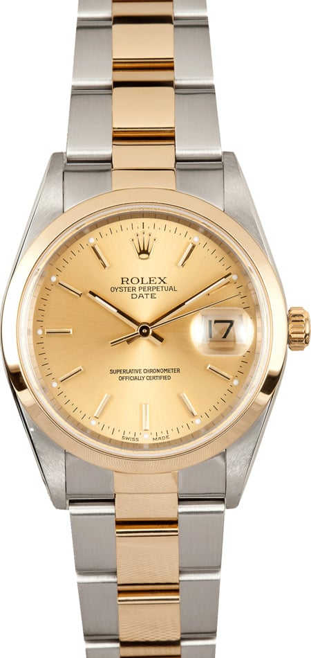 Two Tone Rolex Date 15053