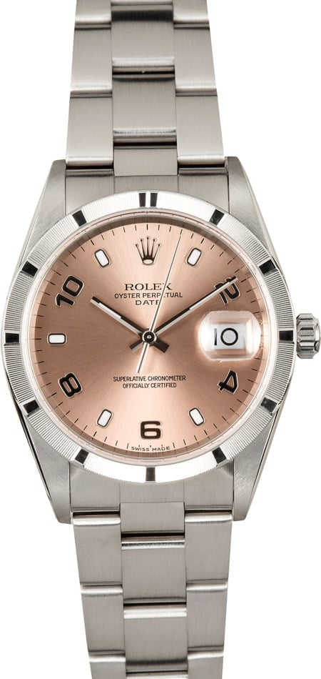Rolex Date Salmon Dial 15210