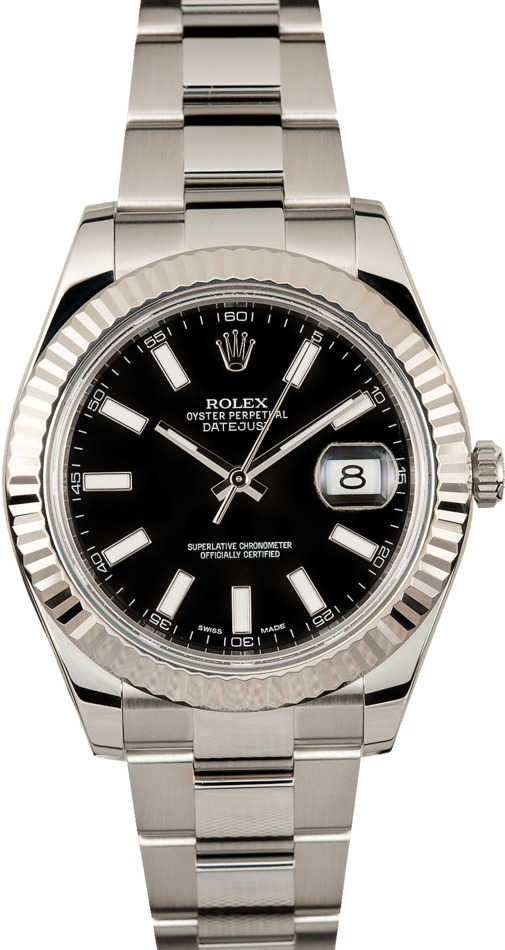 Rolex Datejust 116334 Black Luminous Dial