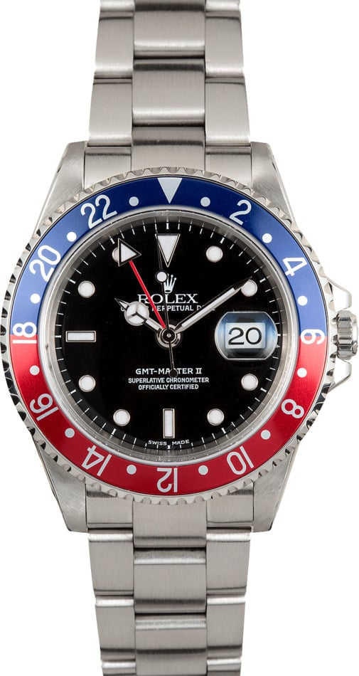 Pepsi Rolex GMT-Master II 16710 Stainless Steel