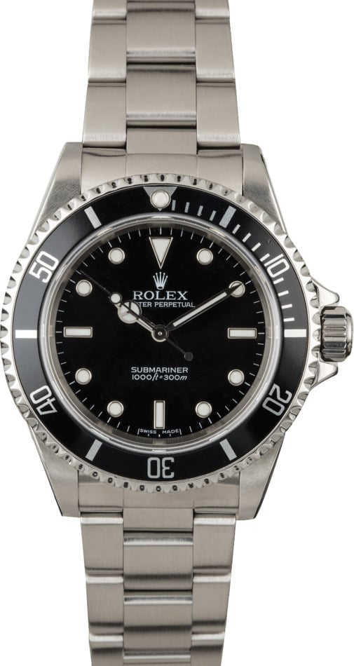 Certified Rolex Submariner 14060 No Date
