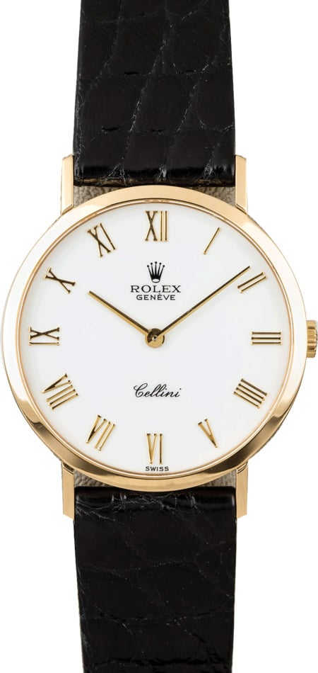 Rolex Cellini 4112 White Roman Dial