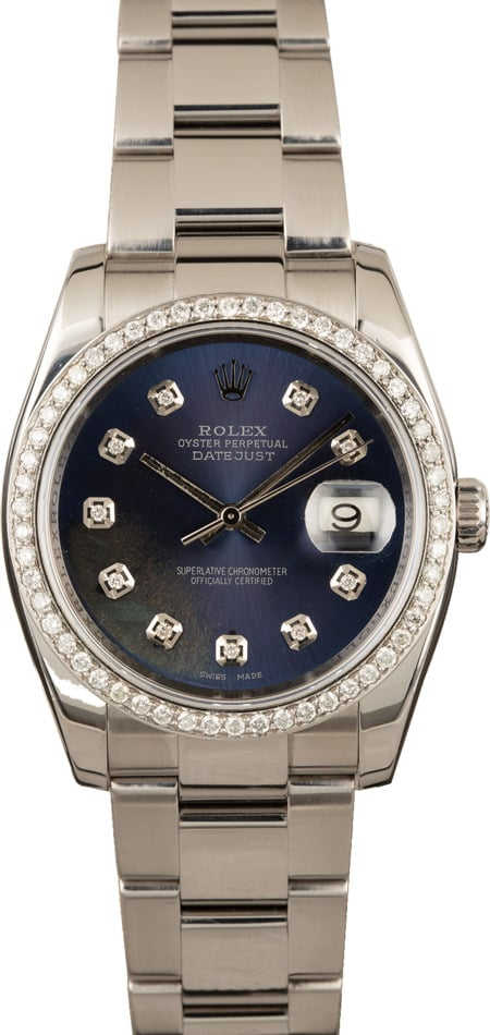 Pre-Owned Rolex Datejust 116200 Silver Roman T