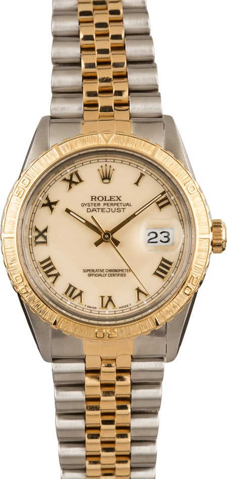 Pre-Owned Rolex Datejust 16253 Ivory Roman Dial