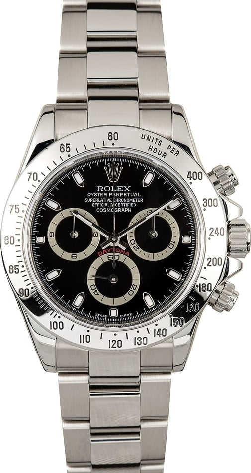 Rolex Black Daytona 116520 Certified Pre-Owned