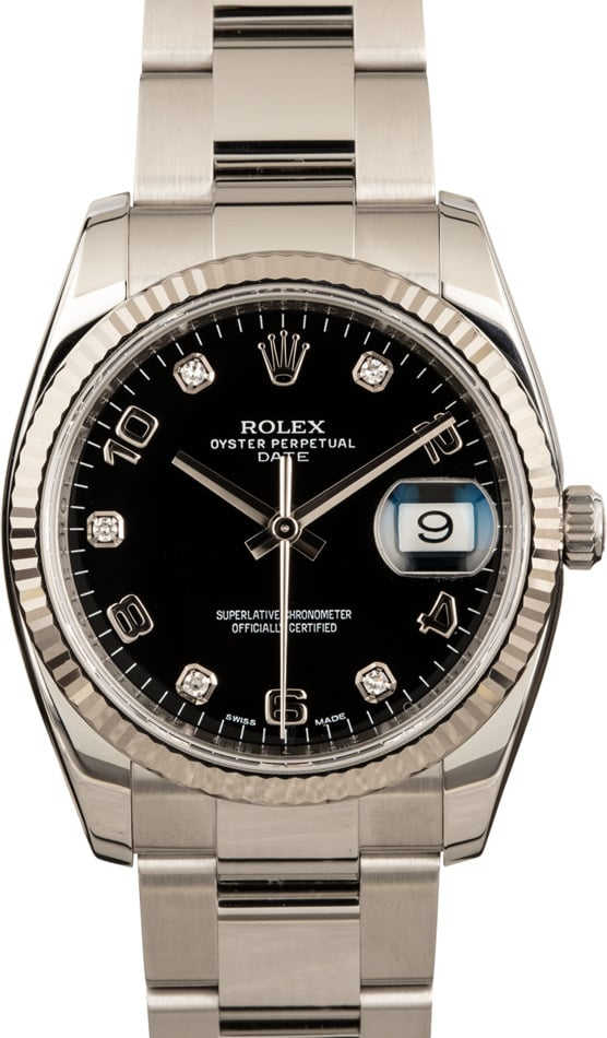 Rolex Date 115234 Diamonds