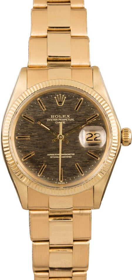 Used Rolex Date 1503 Textured Grey Dial