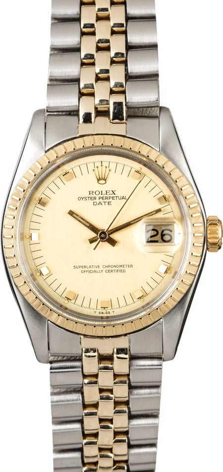 PreOwned Rolex Date 1505 Two Tone Jubilee