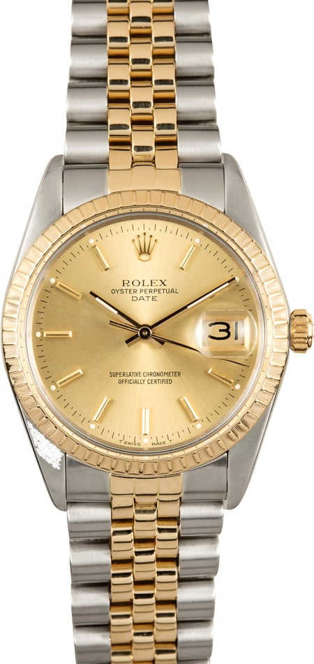 Rolex Date 15053 Champagne