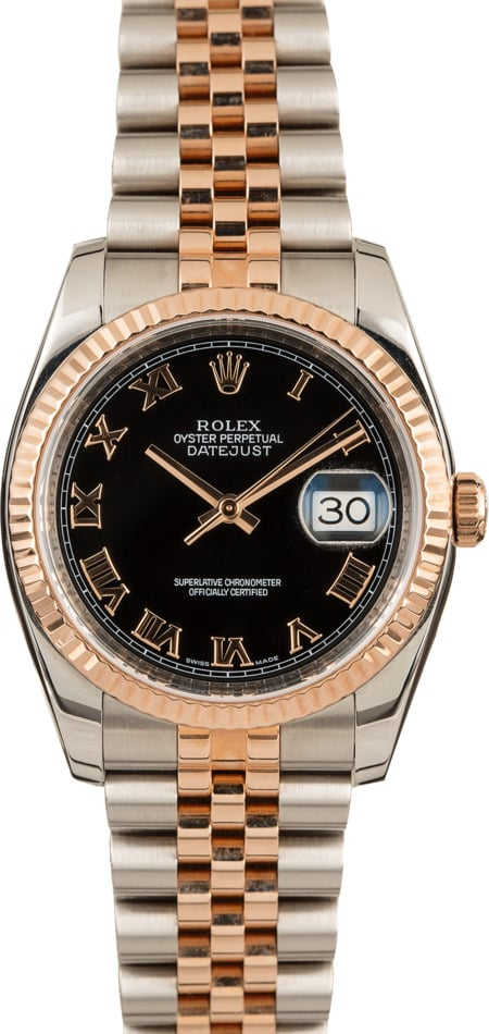 PreOwned Rolex Datejust 116231 Steel and Rose Gold