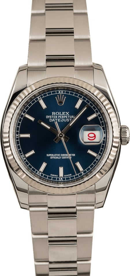 Rolex 116234 Datejust Blue Dial