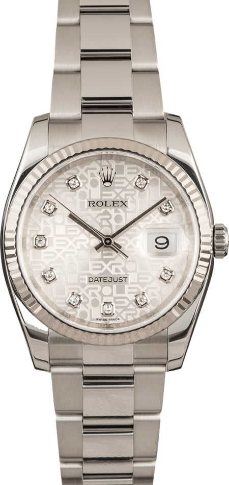 Pre Owned Rolex Datejust 116234 Silver Jubilee Dial
