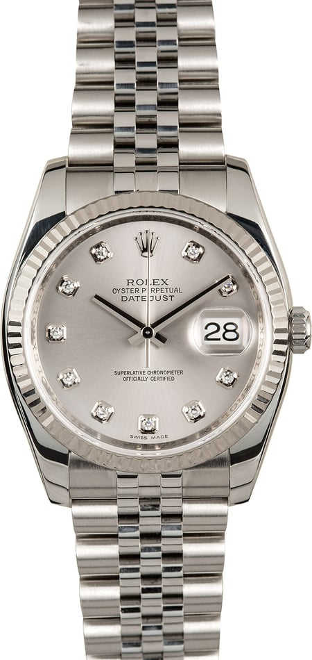 Rolex Datejust Stainless 116234 Diamond Dial
